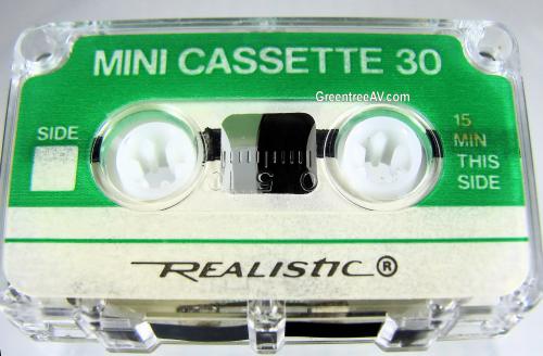Realistic Mini audio cassette tape