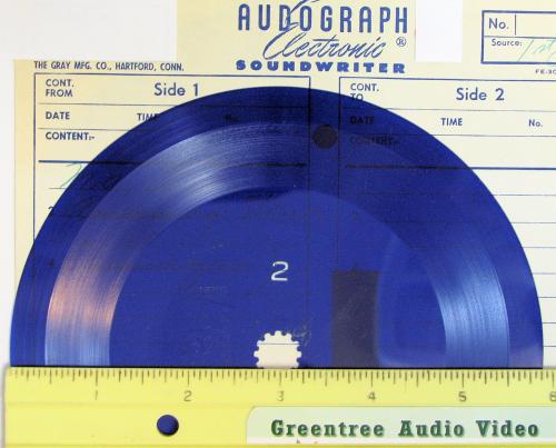 GRAY AUDOGRAPH RECORD